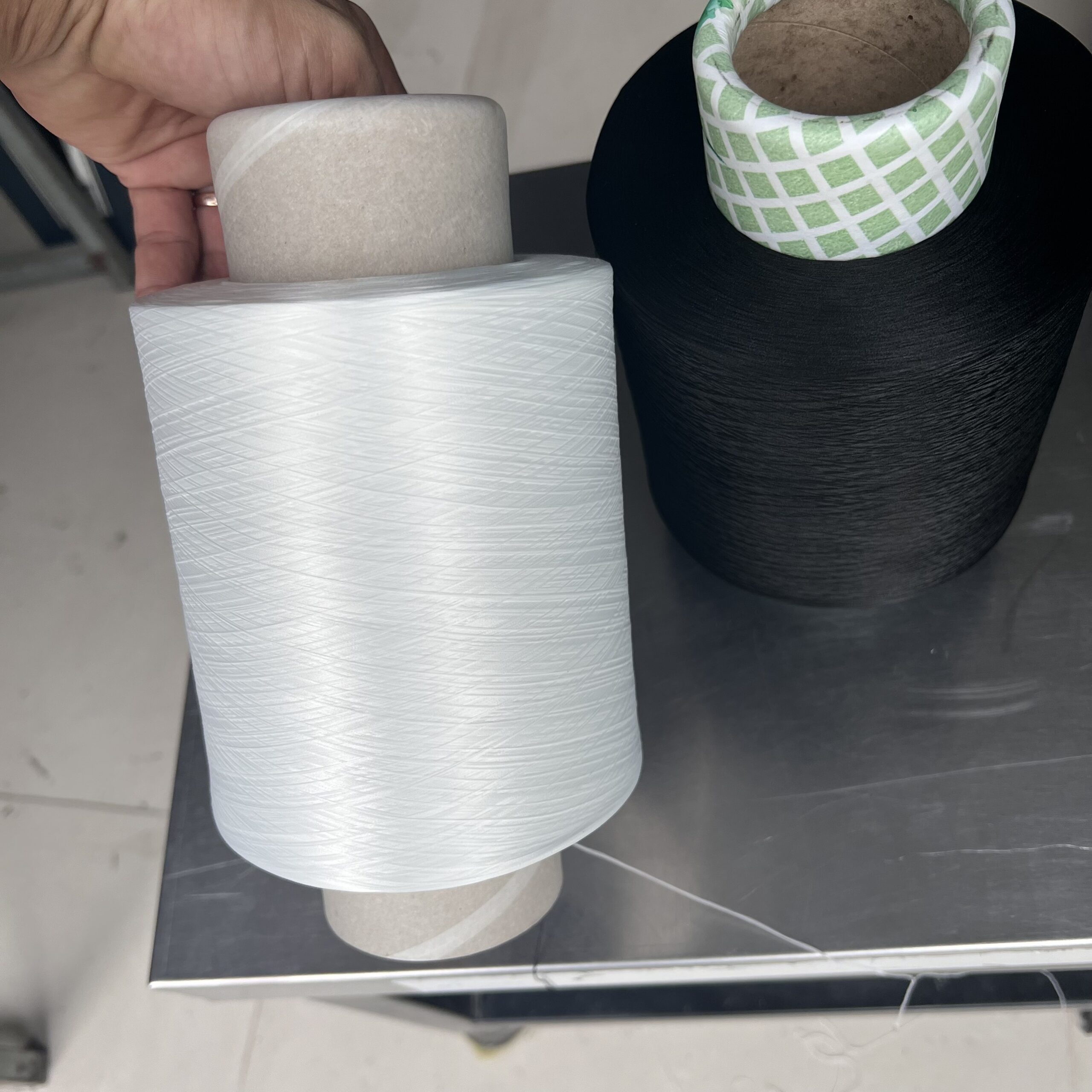Tơ trắng 150 loại cuộn siêu lớn 1kg/ cuộn hàng loại 1 - Ảnh 11