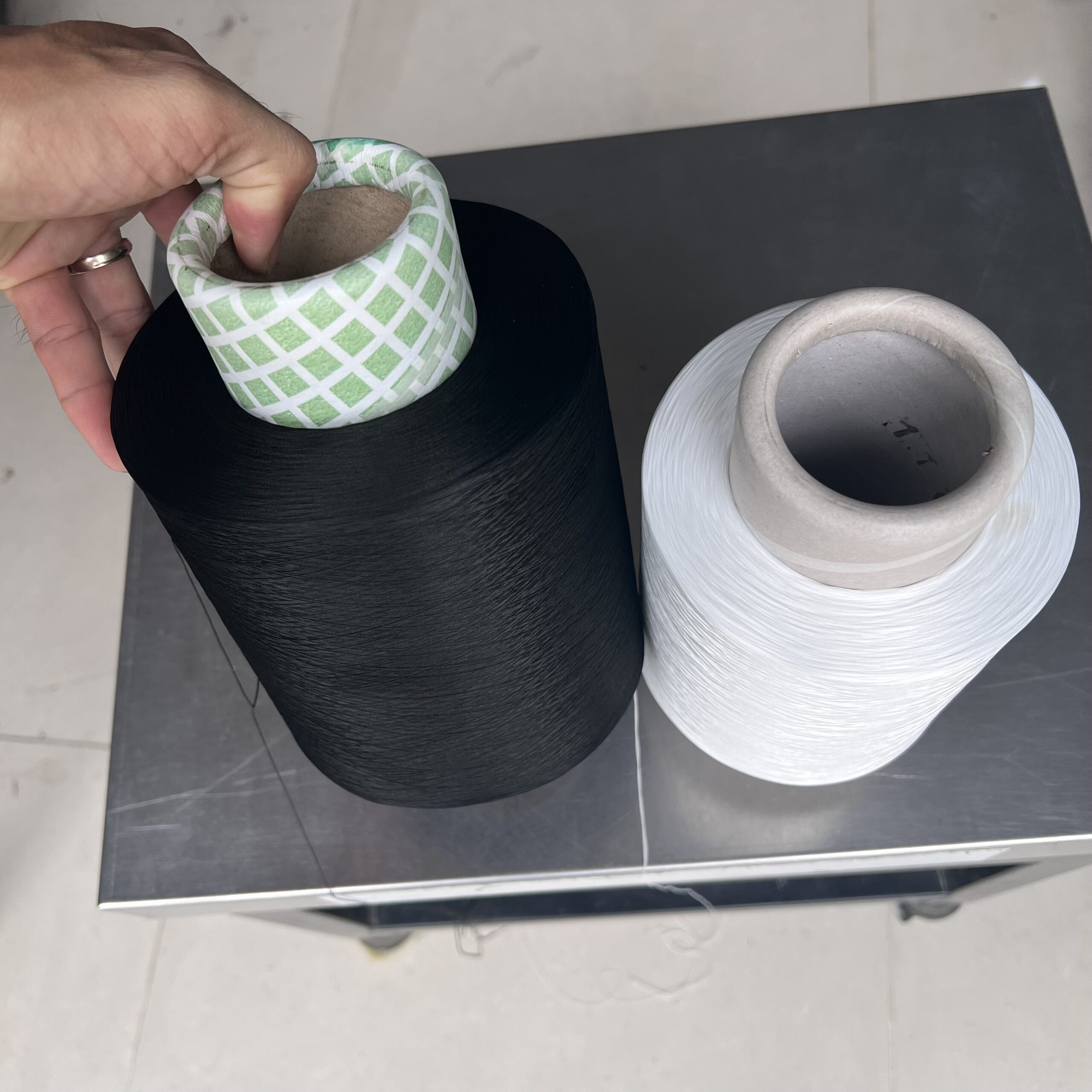 Tơ trắng 150 loại cuộn siêu lớn 1kg/ cuộn hàng loại 1 - Ảnh 10