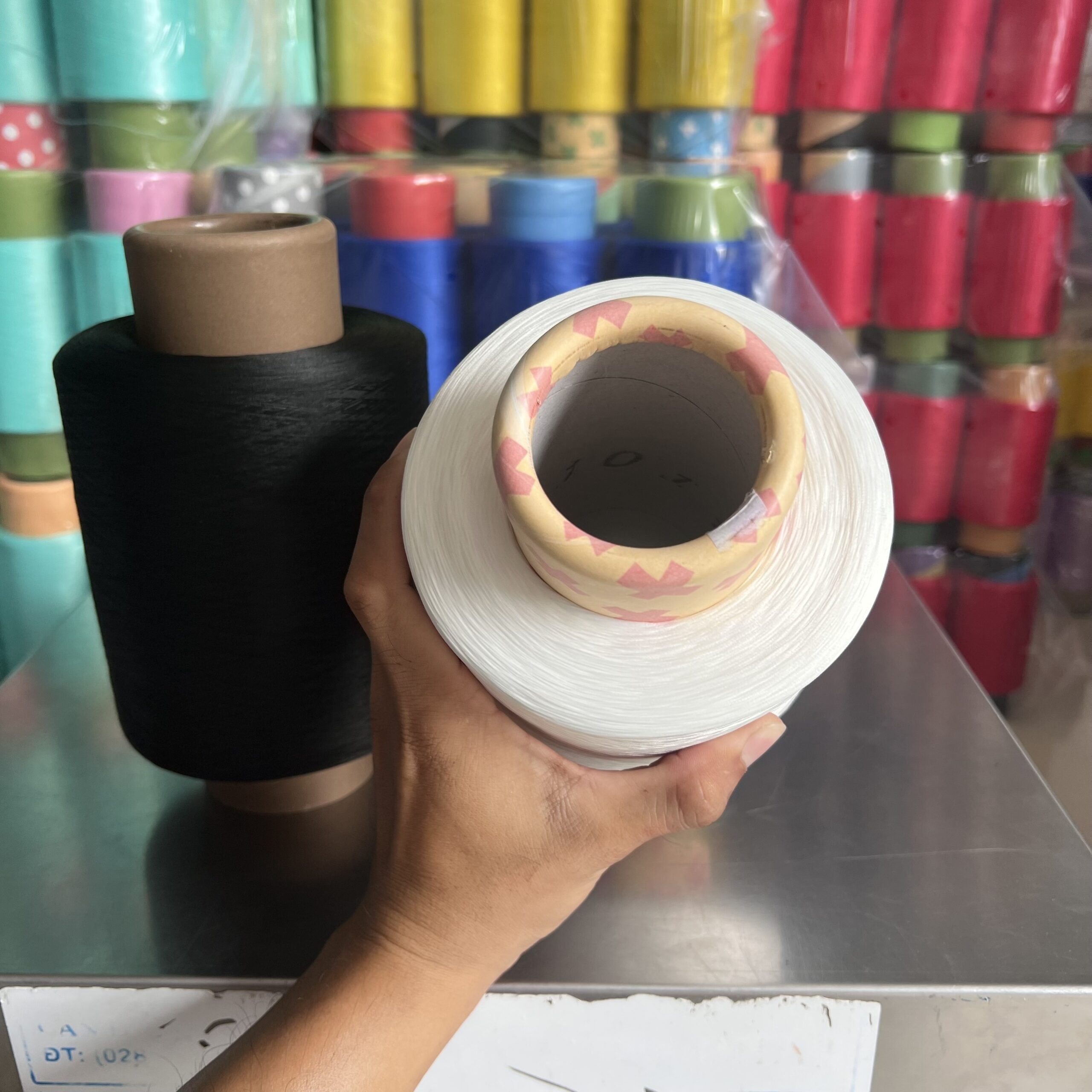 Tơ trắng 150 loại cuộn siêu lớn 1kg/ cuộn hàng loại 1 - Ảnh 7