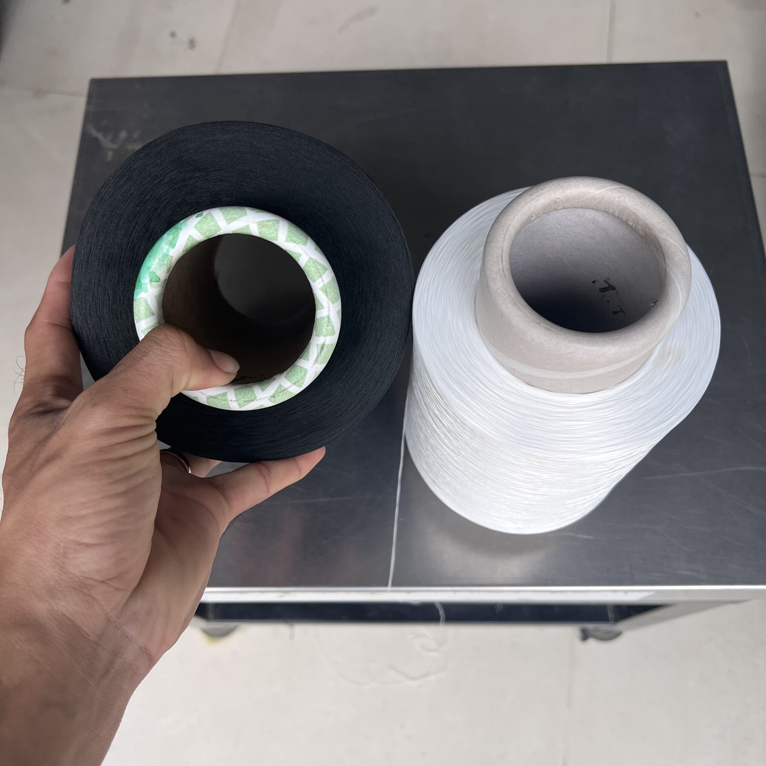 Tơ trắng 150 loại cuộn siêu lớn 1kg/ cuộn hàng loại 1 - Ảnh 2